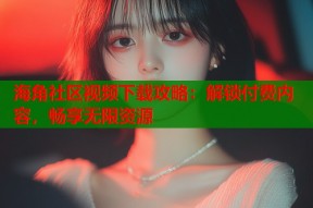 海角社区视频下载攻略：解锁付费内容，畅享无限资源