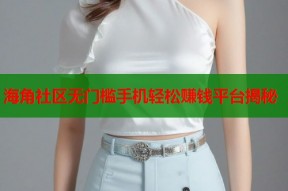 海角社区无门槛手机轻松赚钱平台揭秘