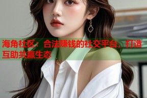 海角社区：合法赚钱的社交平台，打造互助共赢生态