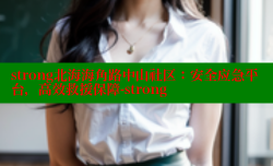 strong北海海角路中山社区：安全应急平台，高效救援保障-strong