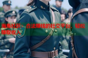 海角社区：合法赚钱的社交平台，轻松赚取收入