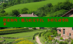 探索海角：魅力社交平台，多样互动等你来