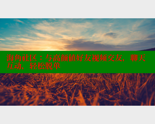 海角社区：与高颜值好友视频交友，聊天互动，轻松脱单 海角社区 第2张