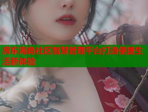 房东海角社区智慧管理平台打造便捷生活新体验  第1张
