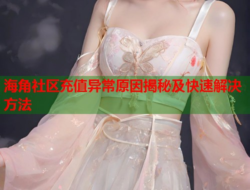 海角社区充值异常原因揭秘及快速解决方法  第2张