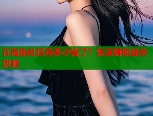在海角社区挣多少钱了？快速赚收益全攻略  第1张