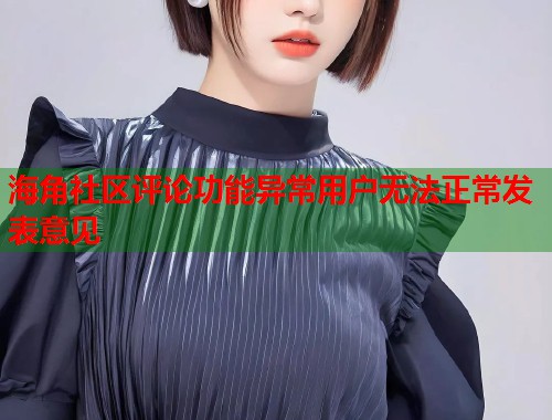 海角社区评论功能异常用户无法正常发表意见  第1张